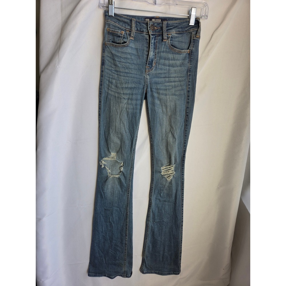 Hollister Advanced Stretch Jeans Womens Blue Medium Slim Mid Rise Bootcut